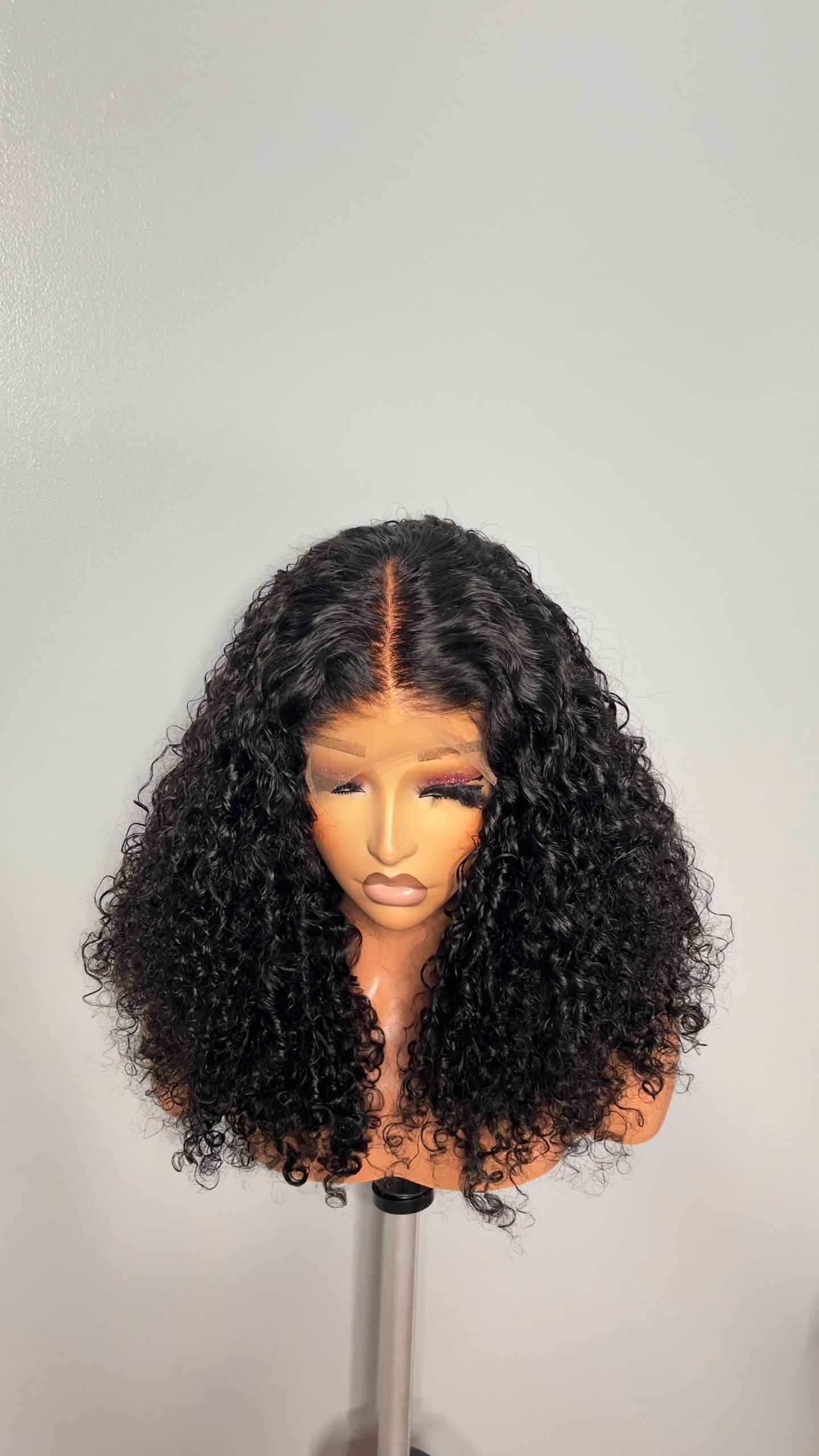 Kim Unit: Kinky curly wig 5*5 Swiss Lace’ 16 inches