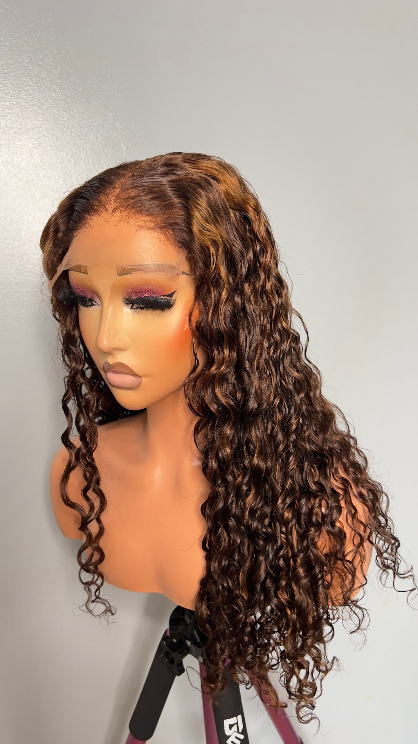 Honey Unit: 20” Deepwaves wig 5*5 Swiss Lace