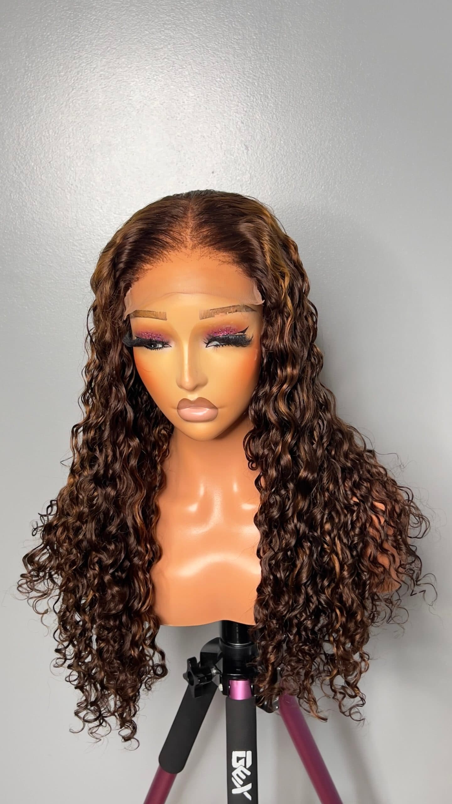 Honey Unit: 20” Deepwaves wig 5*5 Swiss Lace