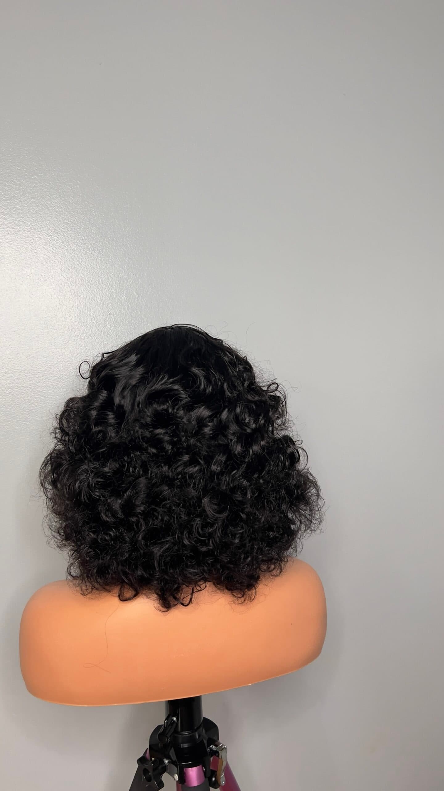 Rose Unit: Curly Hair, Wigs With Bang, Rose curly, Black Wig, Glueless Wig.