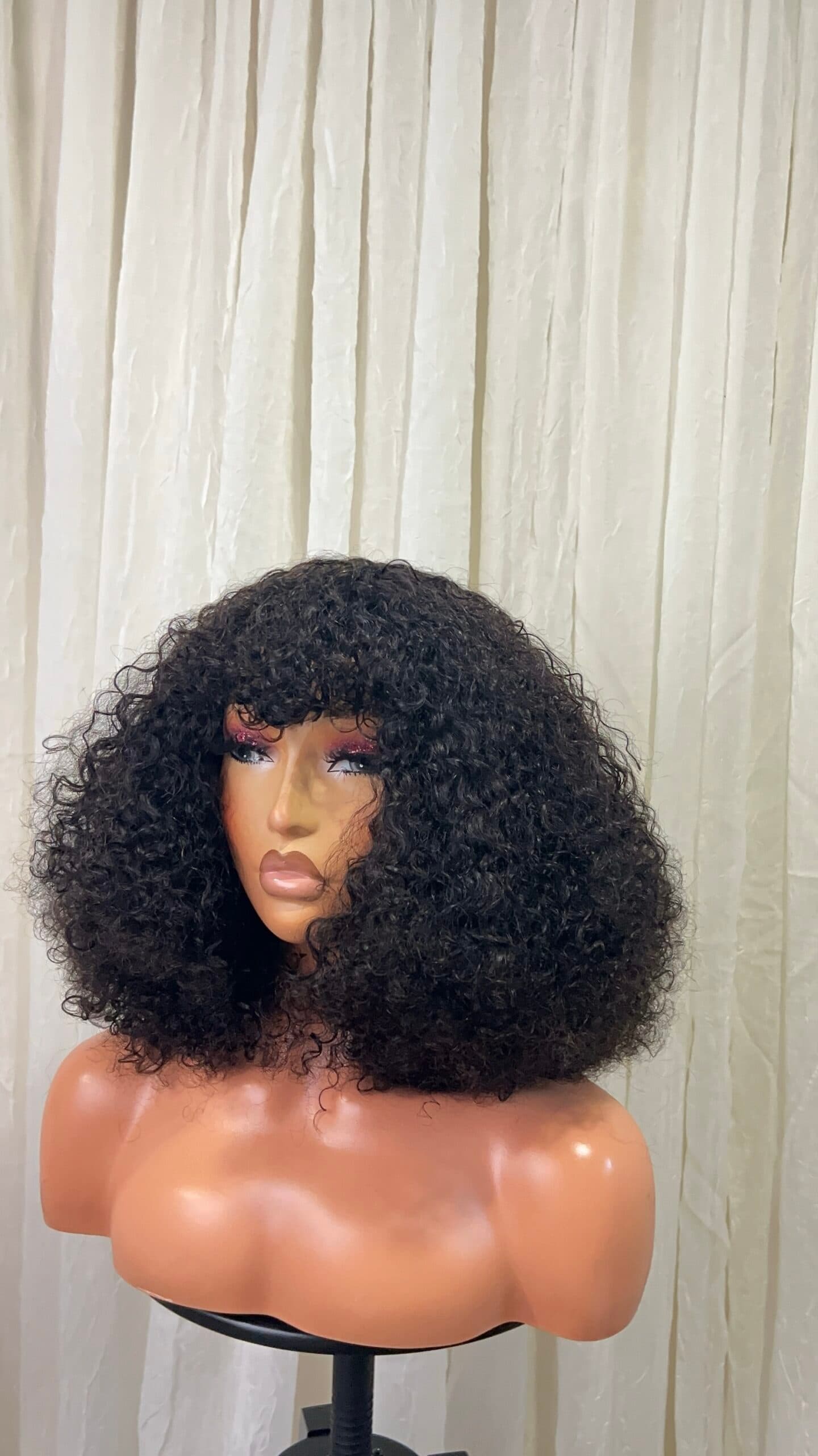 Maya Unit: Curly Wig with bangs