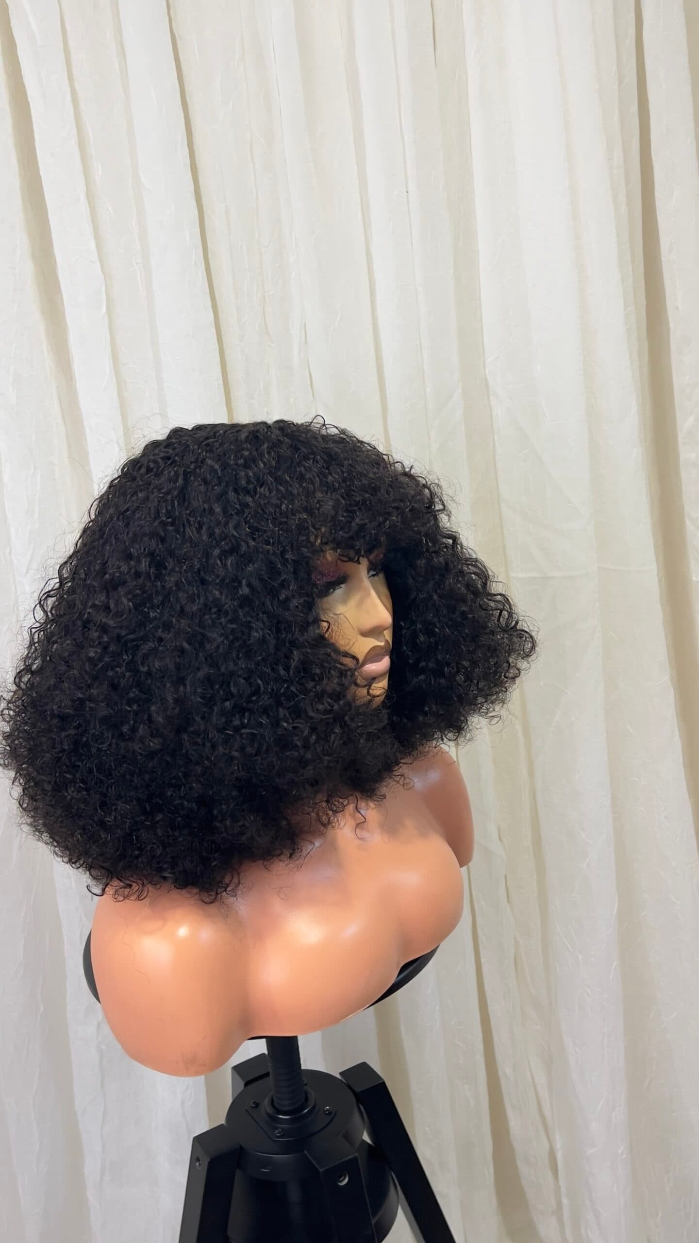 Maya Unit: Curly Wig with bangs