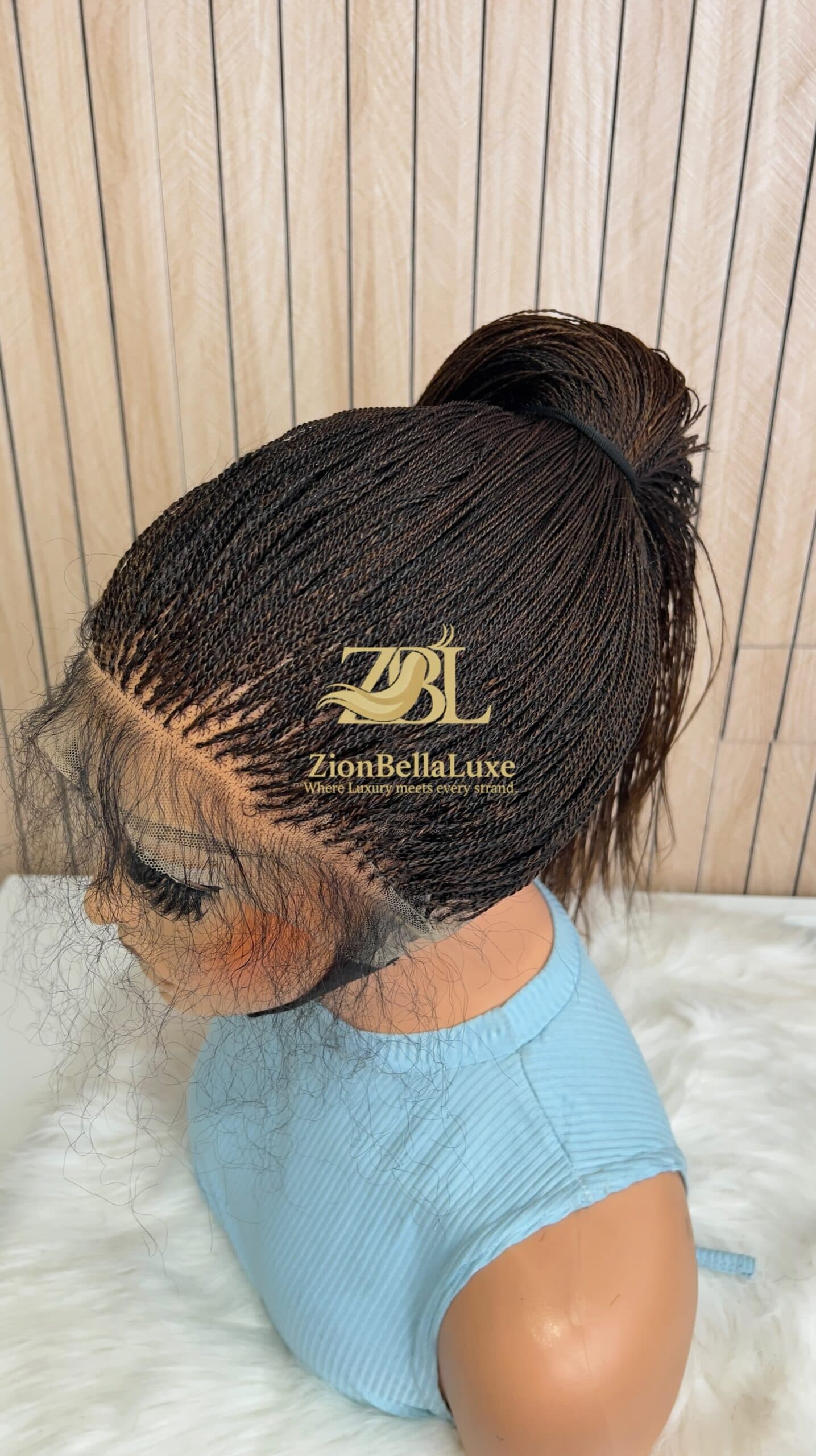 Ready to ship Micro Twist Wig, Braided Lace front Wig, Full lace braided wig, Micro Million braids, Nano twist, Wigs For Black Women.